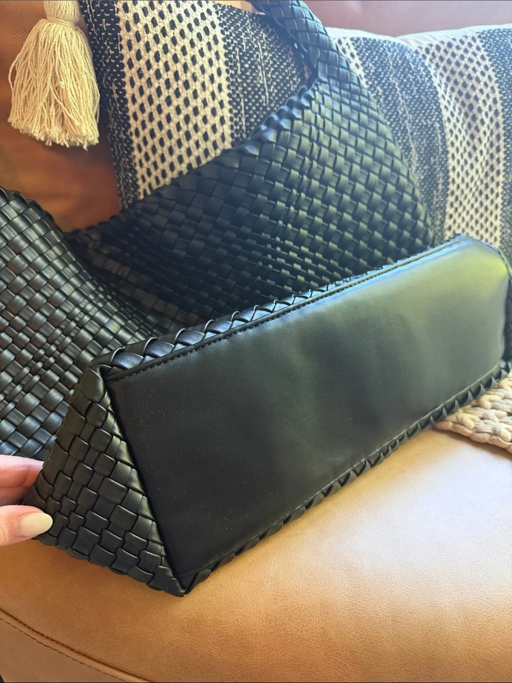 Anthropologie Blythe Woven Hobo Large Shoulder Bag